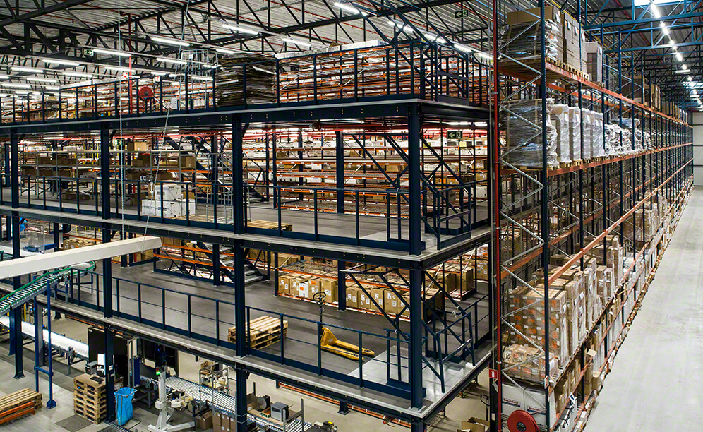 The warehouse has been sectorised to increase performance