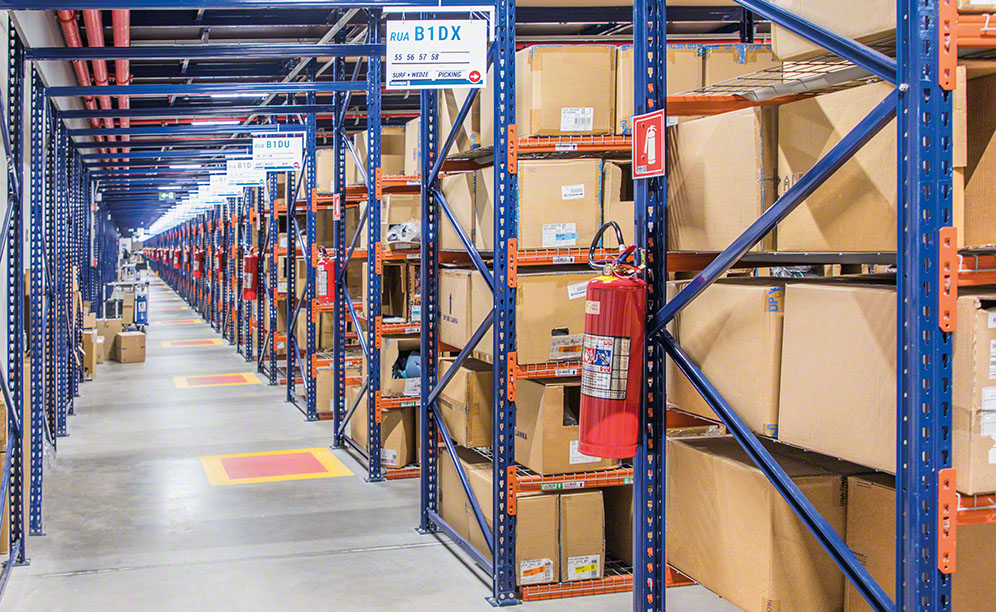 Decathlon has optimised storage space in its logistics centre